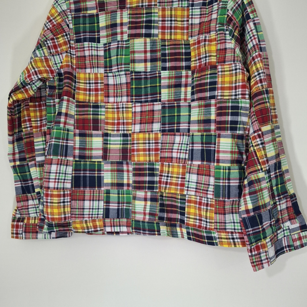Orvis Plaid Patchwork Madras Button-Up Shacket, S… - image 6